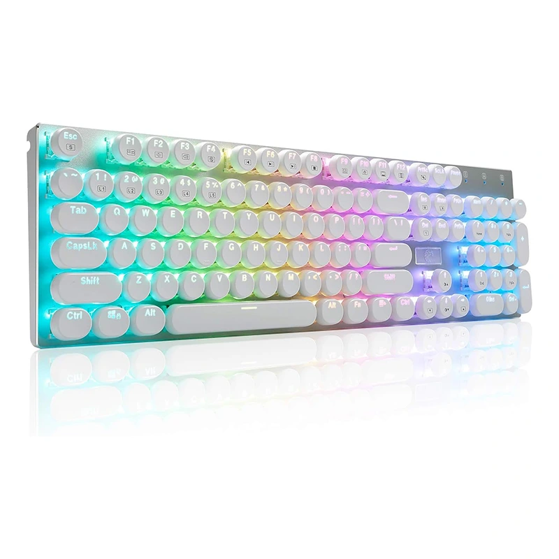 104 Düymələr Simli Daktilo Mexanik RGB Klaviatura
