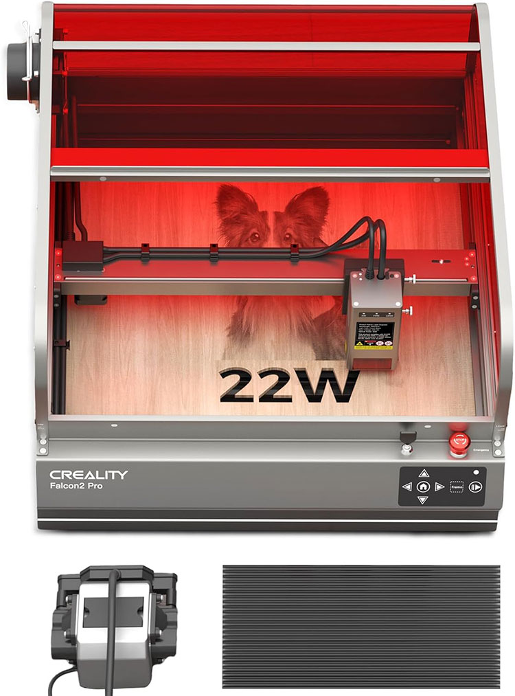 Falcon 2 pro 22W lazer qapalı oyma maşını