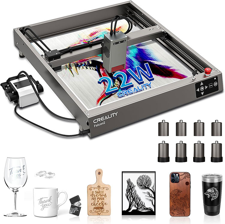 Falcon 22W Çıxış Lazer Kəsici DIY Lazer Engraver