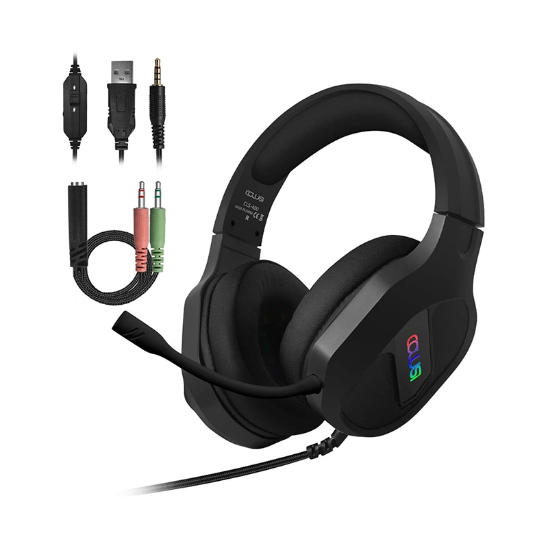 Oyun qulaqlığı 3,5 mm simli RGB tənzimlənən