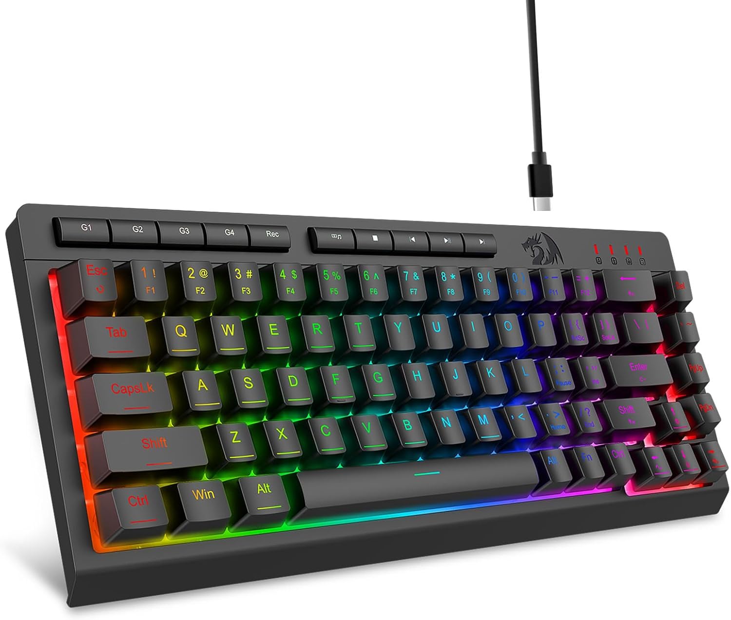 Qara k519 simli oyun rgb arxa klaviatura