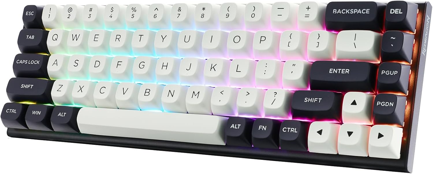Ağ / Blue-Black K701 Rapid Trigger 60% Simli Maqnit Support Mexanik Oyun Klaviaturası