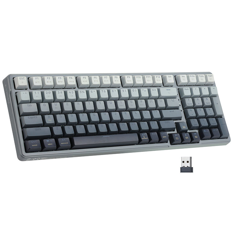 Simsiz Bluetooth 2.4G 94 düyməli Mexanik Klaviatura